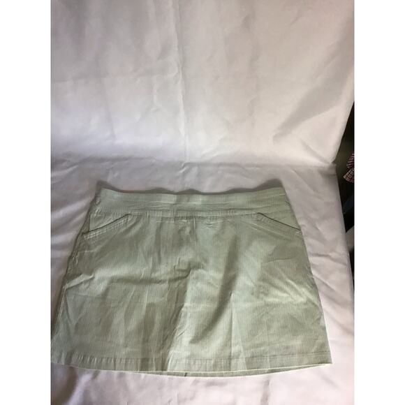 Mario Serrano Golf Activewear Pinstripe Skort Sz. XXL Green/ White Tummy Control - Picture 3 of 10